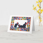 Quilt-Serie #2 Karte (Gelbe Blume)