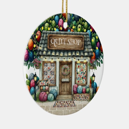 QUILT Shop Keramik Ornament (Rechts)