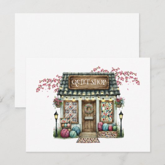 QUILT SHOP Postkarte (Vorne/Hinten)