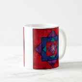 Quilt Square Monogram Kaffeetasse (VorderseiteRechts)
