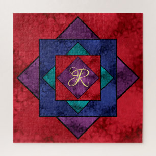 Quilt Square Monogram Puzzle