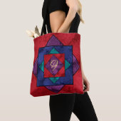Quilt Square Monogram Tasche (Von Nahem)