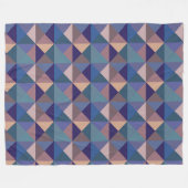 Quilt Square-Muster Fleecedecke (Vorderseite (Horizontal))