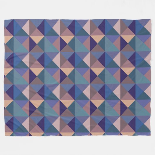 Quilt Square-Muster Fleecedecke (Vorderseite (Horizontal))