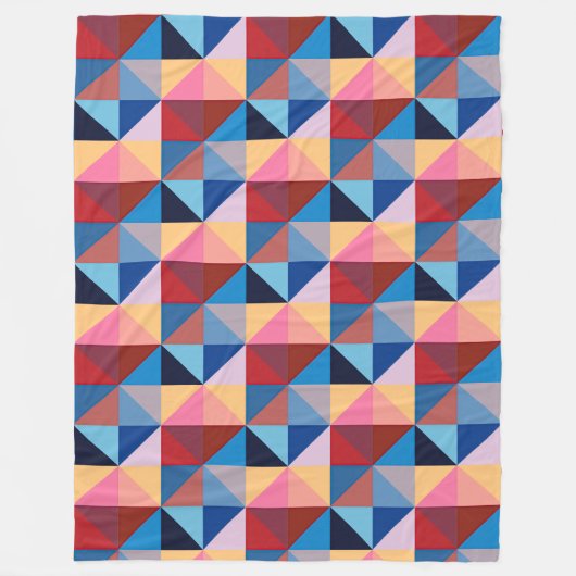 Quilt Square-Muster Fleecedecke (Vorderseite)