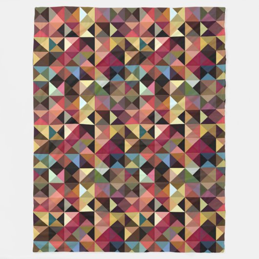 Quilt Square-Muster Fleecedecke (Vorderseite)