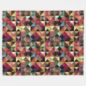 Quilt Square-Muster Fleecedecke (Vorderseite (Horizontal))