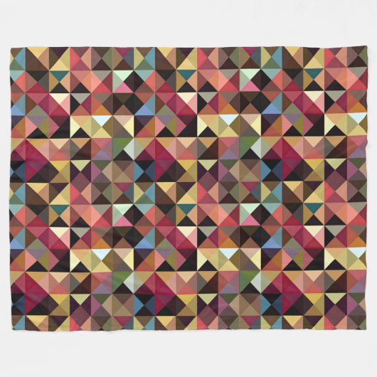 Quilt Square-Muster Fleecedecke (Vorderseite (Horizontal))
