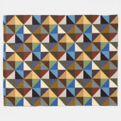 Quilt Square-Muster Fleecedecke (Vorderseite (Horizontal))