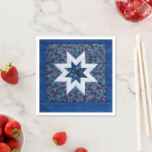 Quilt star blau serviette (Beispiel)