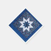 Quilt star blau serviette (Ecke)