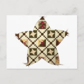 Quilt Star Postkarte (Vorderseite)
