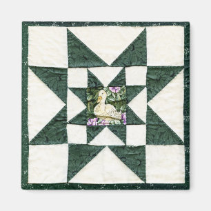 Quilt Stern Enten Design Magnet