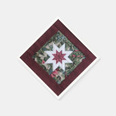 Quilt-Sternmaroon Serviette (Ecke)