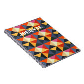 Quilt Style Geometric Abstrakt Journal-Notebook Notizblock (Rechte Seite)