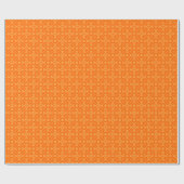 Quilt Style Muster 02 - Orange on Light Orange Geschenkpapier (Flach)