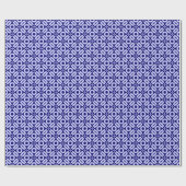 Quilt Style Muster 02 - Powder Blue on Deep Navy Geschenkpapier (Flach)