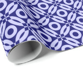 Quilt Style Muster 02 - Powder Blue on Deep Navy Geschenkpapier (Rolleneckpunkt)