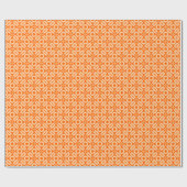 Quilt Style Muster 02 - Sand on Orange Geschenkpapier (Flach)
