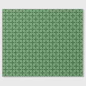 Quilt Style Pattern 02 - Faded Green on Dk Green Geschenkpapier (Flach)
