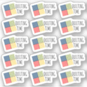 Quilt Time Patchwork Crafter Hobby Bujo Planer Aufkleber (Vorderseite)