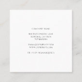 Quilt- und Patchwork-Designer Quadratische Visitenkarte (Rückseite)