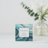 Quilt- und Patchwork-Designer Quadratische Visitenkarte (Stehend Vorderseite)