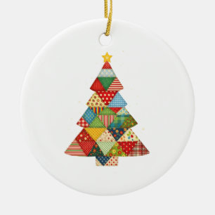 Quilt Weihnachtsbaum Festive Quilt Liebhaber Keramik Ornament