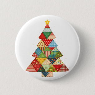 Quilt Weihnachtsbaum Festliche Quilt Liebhaber Button