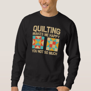 Quilt zum Nähen von Enthusiasten Männer Frauen geq Sweatshirt
