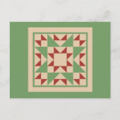 Quilte Postkarte - Ungerade Fellow Block (Vorderseite)