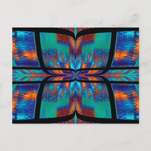 Quilted Butterfly 10 Postkarte (Vorderseite)