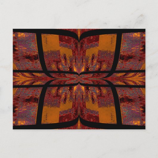 Quilted Butterfly 12 Postkarte (Vorderseite)