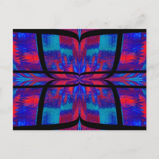 Quilted Butterfly 17 Postkarte (Vorderseite)