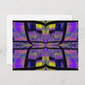 Quilted Butterfly 18 Postkarte (Vorne/Hinten)