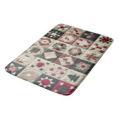 Quilted Christmas Designs Badematte (Schrägansicht)