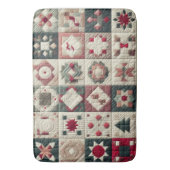 Quilted Christmas Designs Badematte (Vorderseite Vertikal)