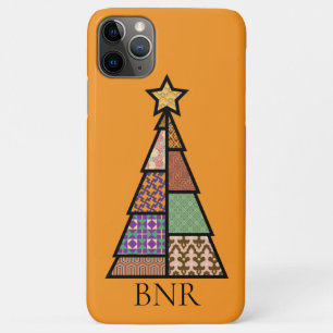 Quilted Christmas Tree mit Monogramm iPhone-Hülle Case-Mate iPhone Hülle