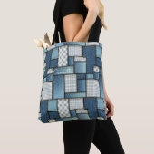 Quilted Denim Tote Bag Tasche (Von Nahem)