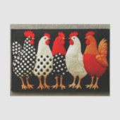 Quilted Fun Country Hens & Roosters EN2L Decoupage Seidenpapier (Vorderseite)
