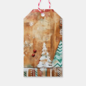 Quilted Gingerbread Man Geschenkanhänger (Rückseite)