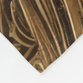 Quilted Gold Abstract Design Fleecedecke (Ecke)