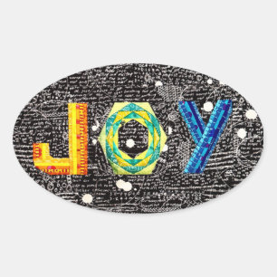 Quilted JOY Aufkleber