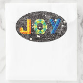 Quilted JOY Aufkleber (Tasche)