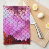 Quilted Look Mosaik Abstrakt floral Geschirrtuch (Viertel Falte)