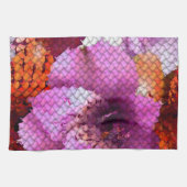 Quilted Look Mosaik Abstrakt floral Geschirrtuch (Horizontal)