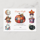 Quilted Patchwork Halloween-Windel-Raffle Begleitkarte (Vorderseite)
