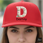 Quilted Patchwork Initial Letter D Nursery Truckerkappe