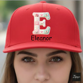 Quilted Patchwork Initial Letter E Nursery Truckerkappe