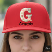 Quilted Patchwork Initial Letter G Nursery Truckerkappe